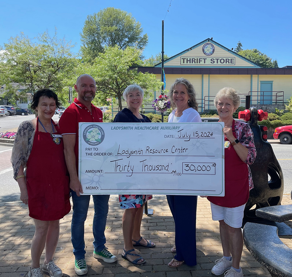 Ladysmith Healthcare Auxiliary donation